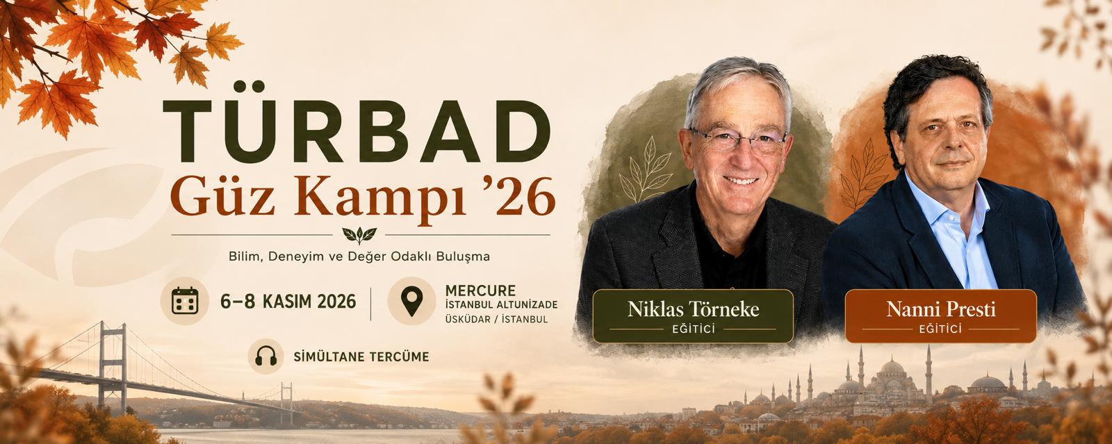 TÜRBAD Güz Kampı ’26 — Niklas Törneke ve Nanni Presti, 6-8 Kasım 2026, İstanbul